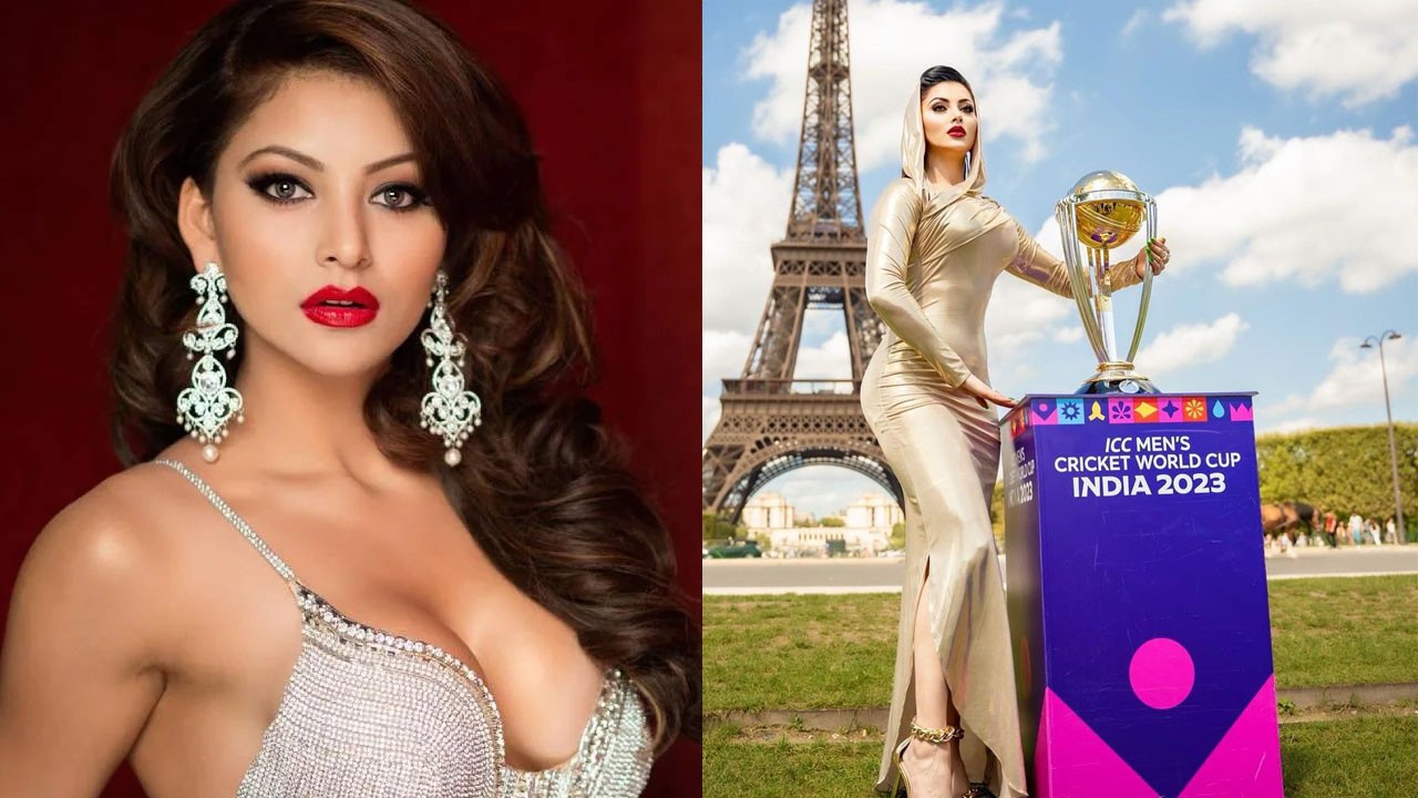 Urvashi Rautela Unveils Cricket World Cup 2023 Trophy In France